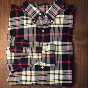 Ralph Lauren Classic Fit Plaid Flannel Button Up Shirt 2XB 2XL Red Pony Big XXL